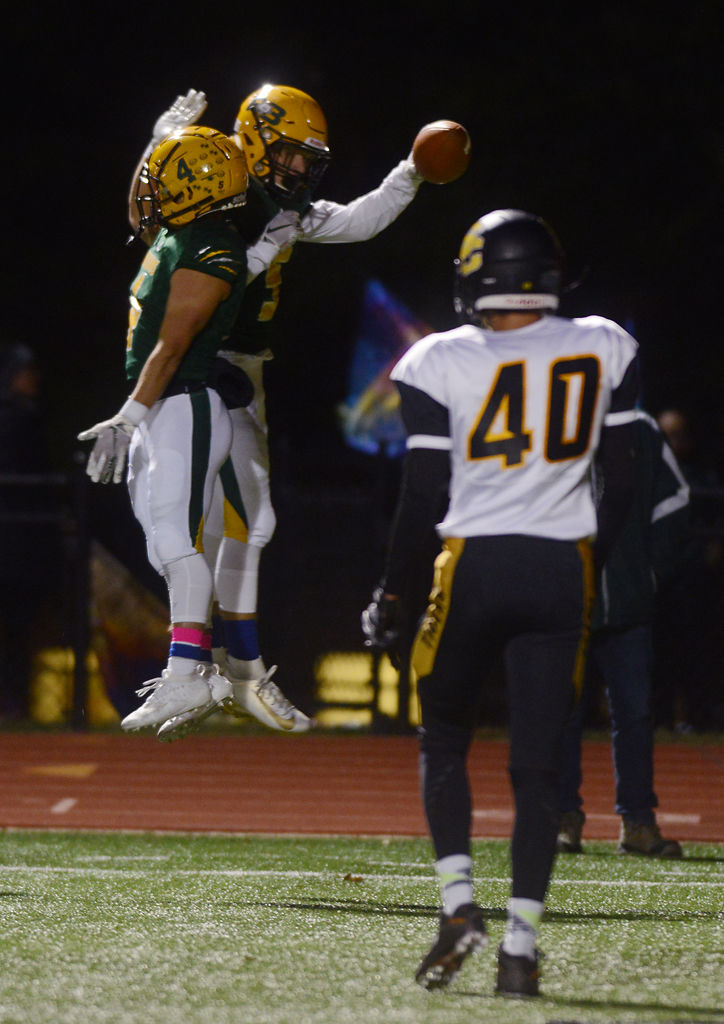 Brett Mooney and Spencer Nivens celebrate